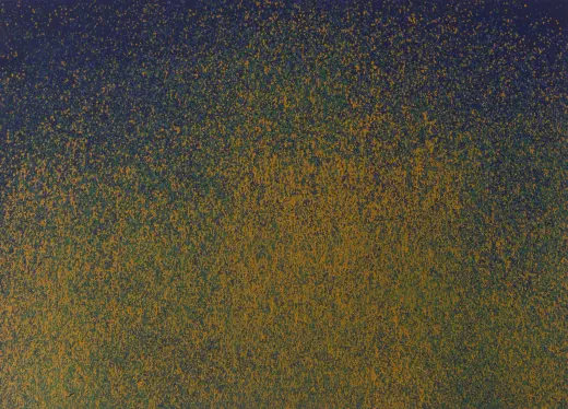 Untitled (Blue/Orange Deluge painting)
