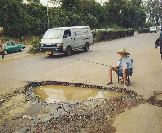 Pothole Fishing