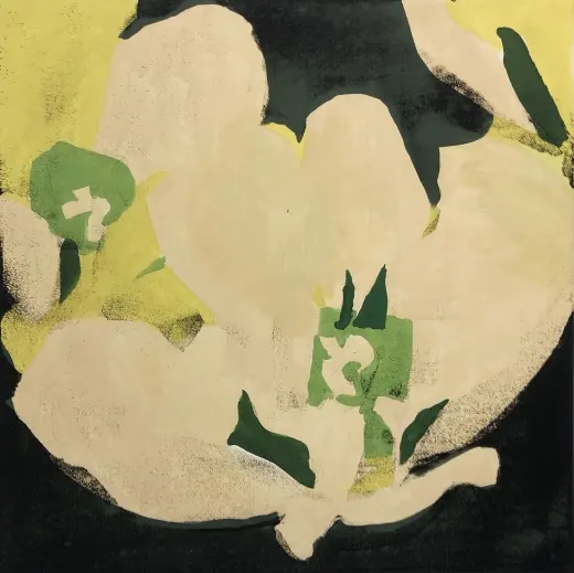 Untitled (Green/White Tulip · 0