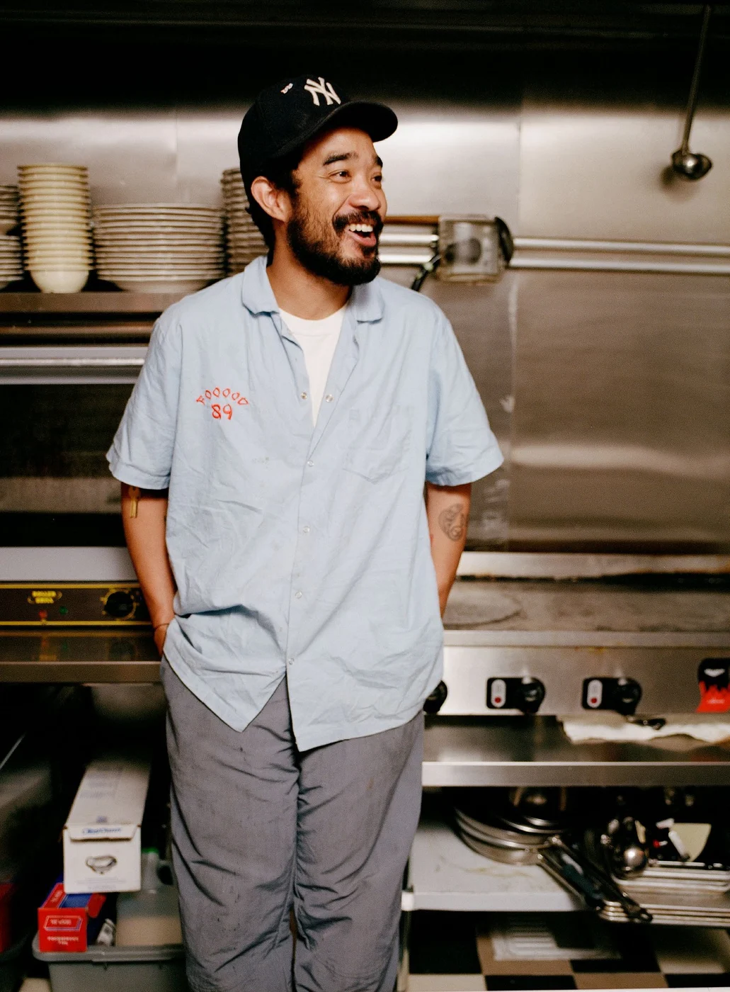 Lucien Smith in the kitchen at FOOD