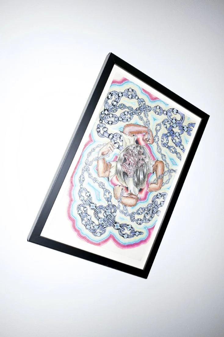 Framed artwork in From Out Under at Appointment Only, Los Angeles