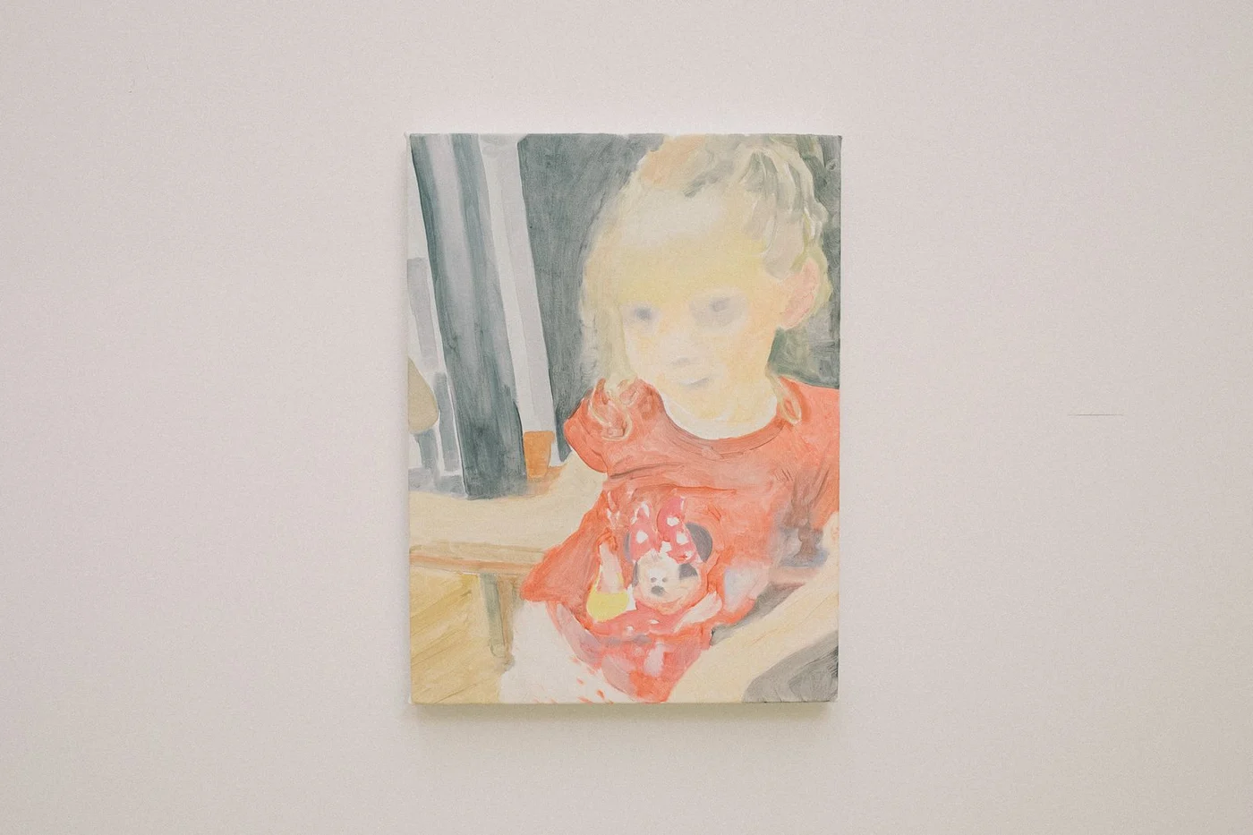 Lucien Smith’s painting Ully (Rue des Archives, Paris), 2018, shown in the Friends exhibition