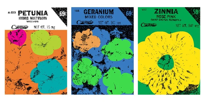 Lucien Smith's SEEDS digital seed-packet artworks
