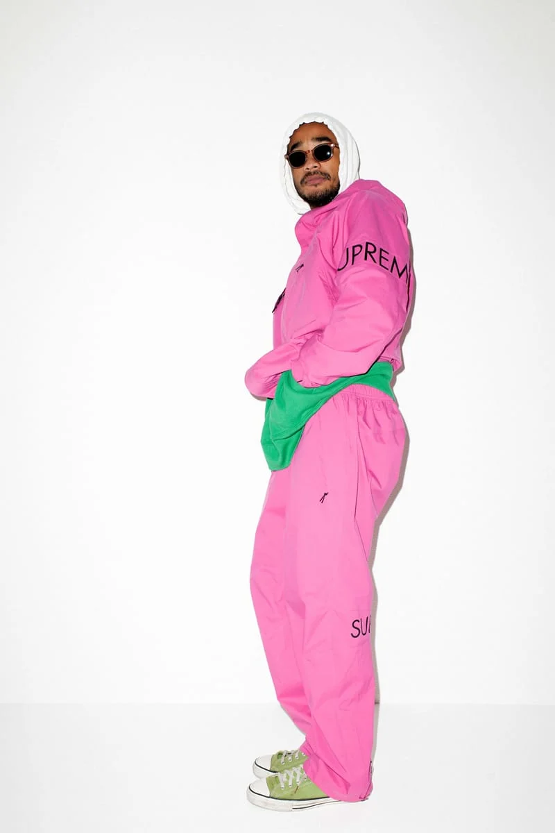 Lucien Smith modeling Supreme in Them Magazine’s Spring/Summer 2016 editorial - source photograph 2
