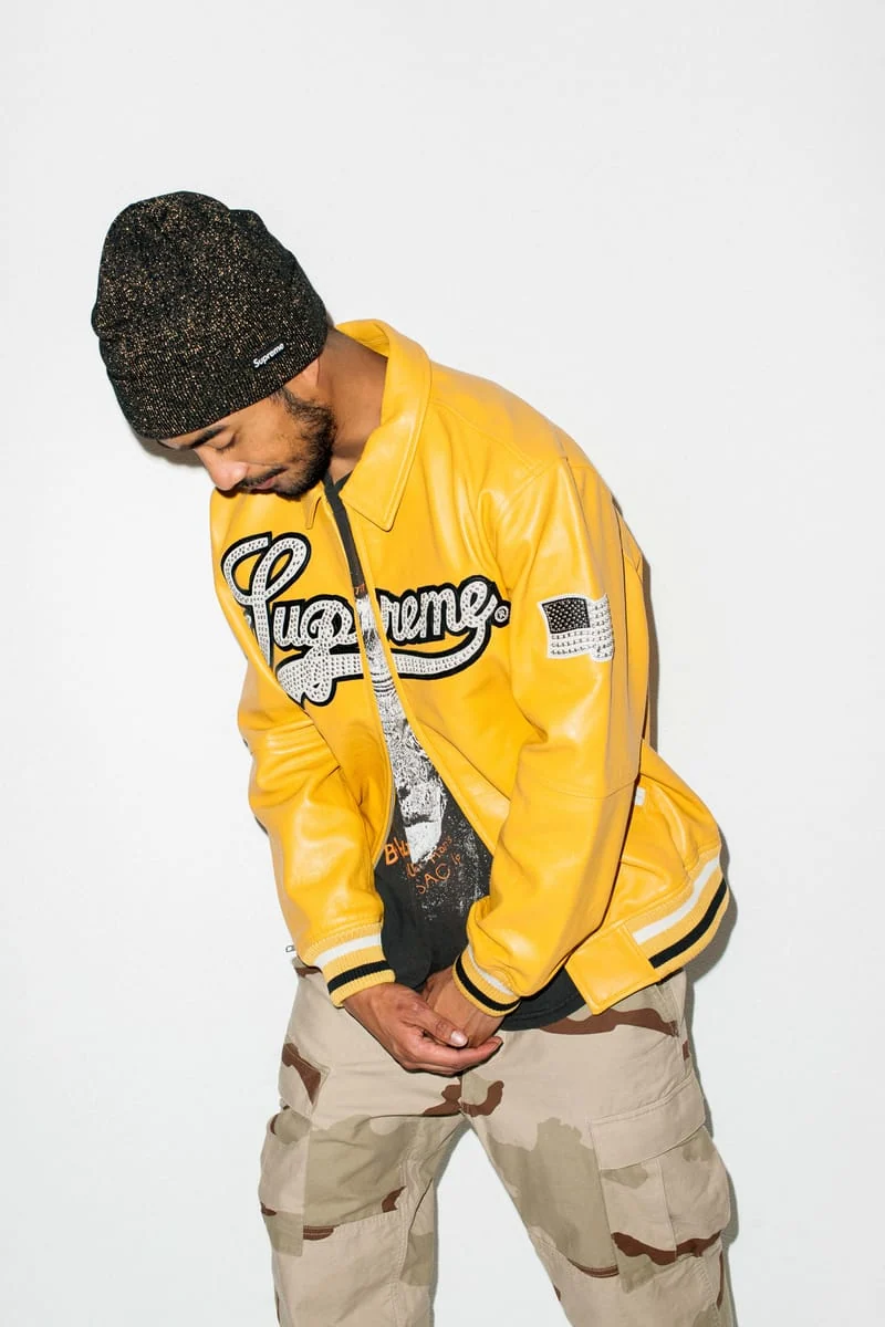 Lucien Smith modeling Supreme in Them Magazine’s Spring/Summer 2016 editorial - source photograph 3