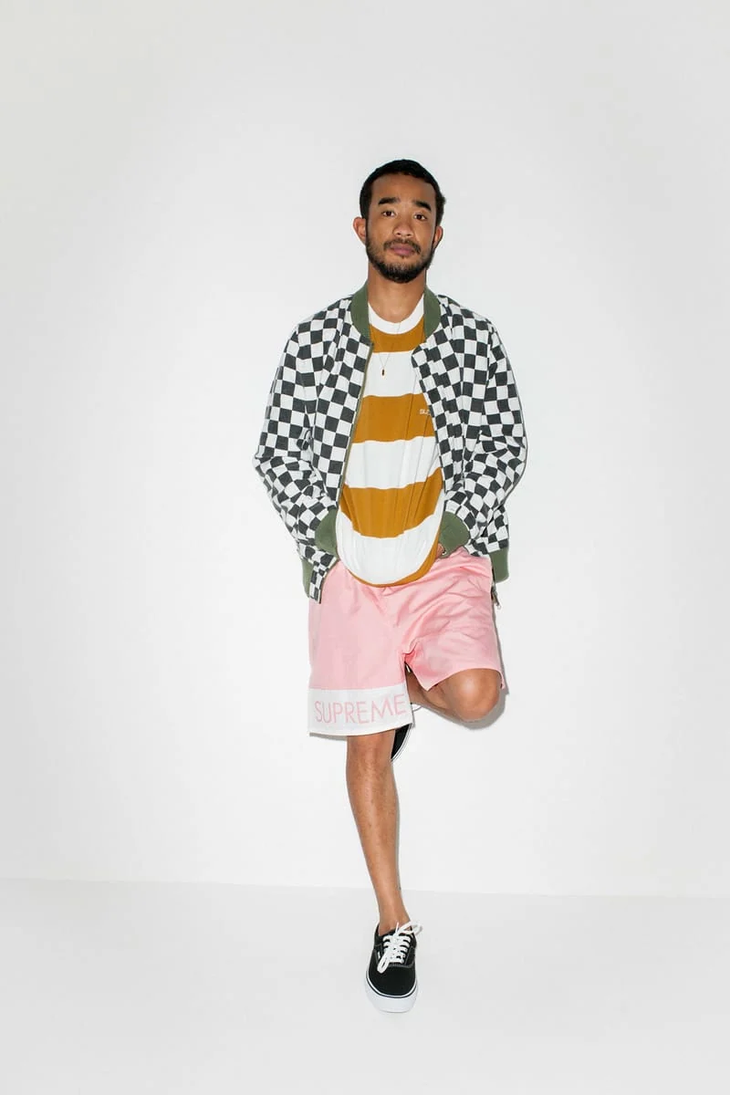 Lucien Smith modeling Supreme in Them Magazine’s Spring/Summer 2016 editorial - source photograph 6