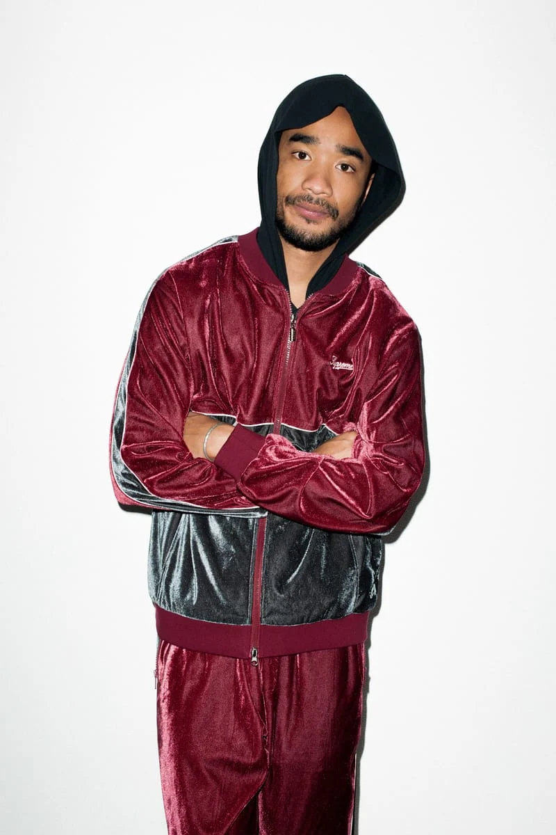 Lucien Smith modeling Supreme in Them Magazine’s Spring/Summer 2016 editorial - source photograph 8
