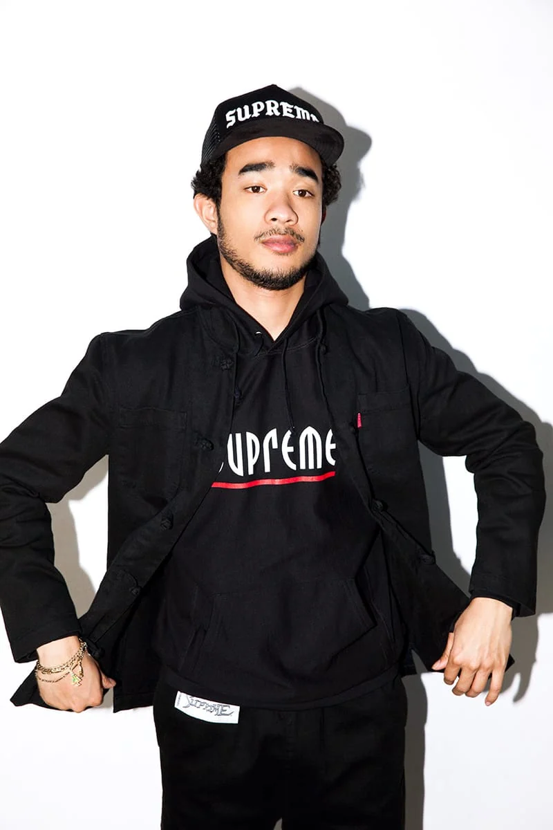 Lucien Smith modeling Supreme for WARP’s Spring/Summer 2014 editorial - source photograph 4