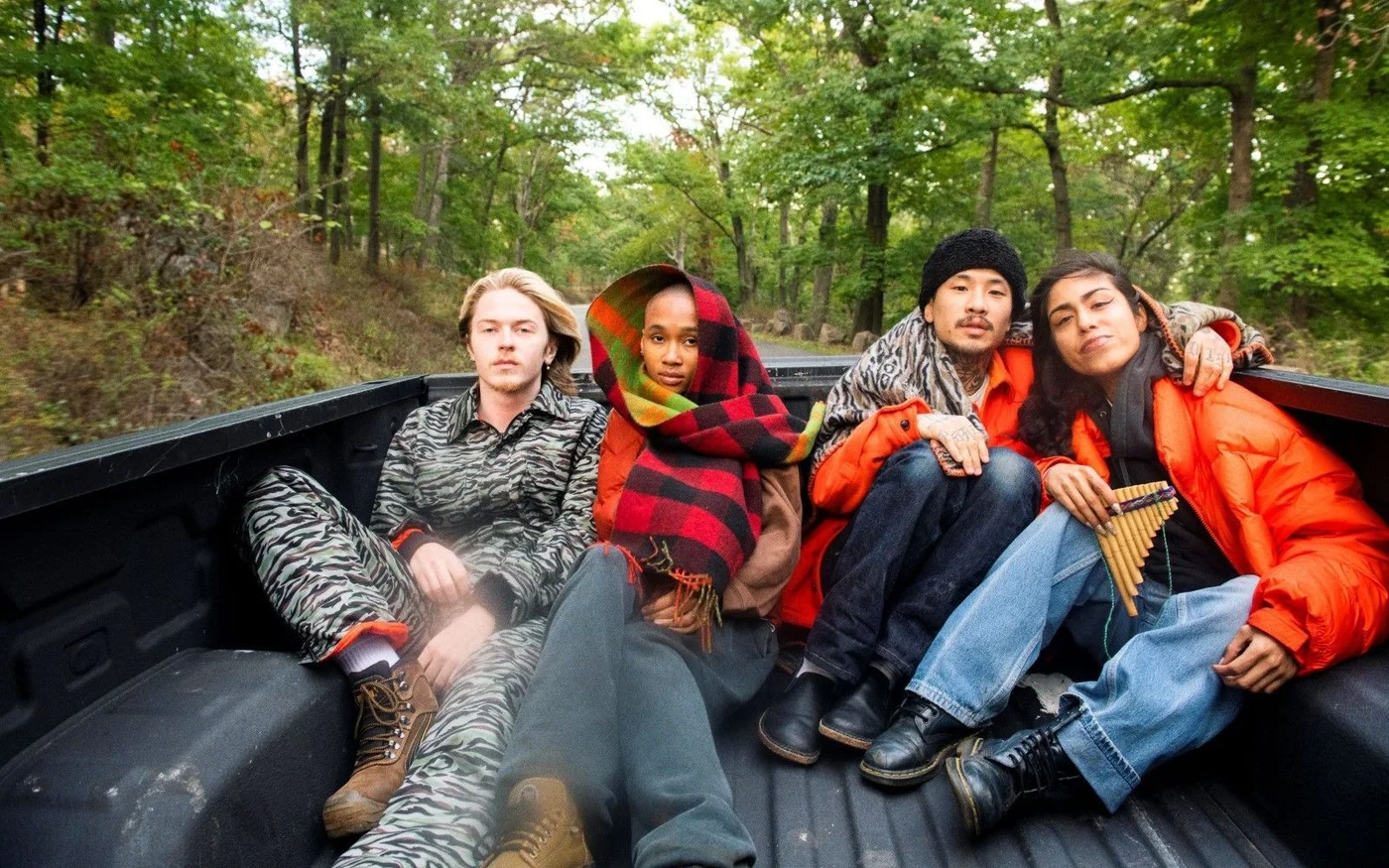 Campaign photograph for the Woolrich by Serving the People collection
